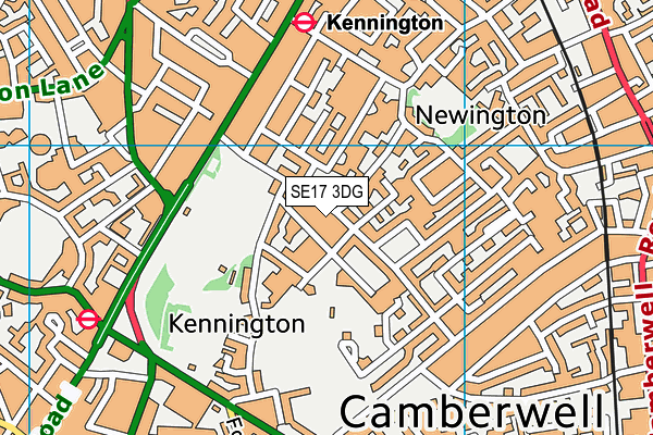 SE17 3DG map - OS VectorMap District (Ordnance Survey) SE17 3DG map - OS VectorMap District (Ordnance Survey)