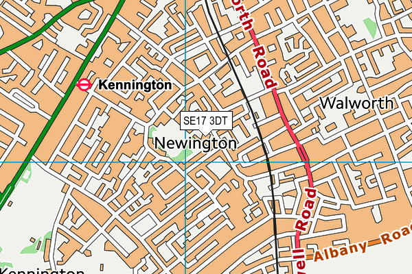 SE17 3DT map - OS VectorMap District (Ordnance Survey) SE17 3DT map - OS VectorMap District (Ordnance Survey)