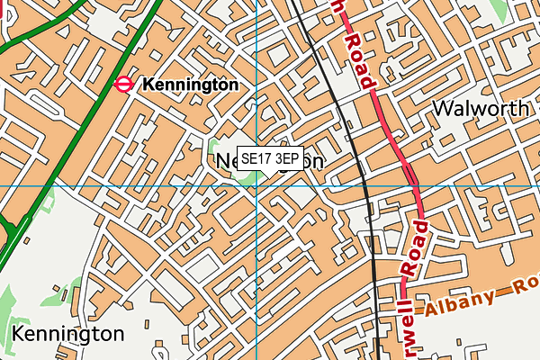 SE17 3EP map - OS VectorMap District (Ordnance Survey) SE17 3EP map - OS VectorMap District (Ordnance Survey)