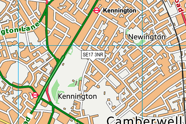 SE17 3NR map - OS VectorMap District (Ordnance Survey) SE17 3NR map - OS VectorMap District (Ordnance Survey)