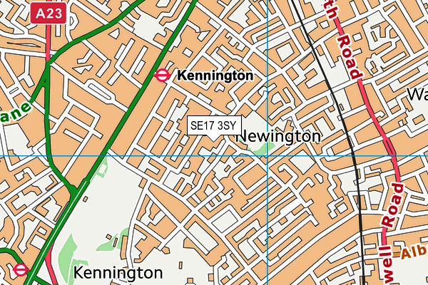 SE17 3SY map - OS VectorMap District (Ordnance Survey) SE17 3SY map - OS VectorMap District (Ordnance Survey)