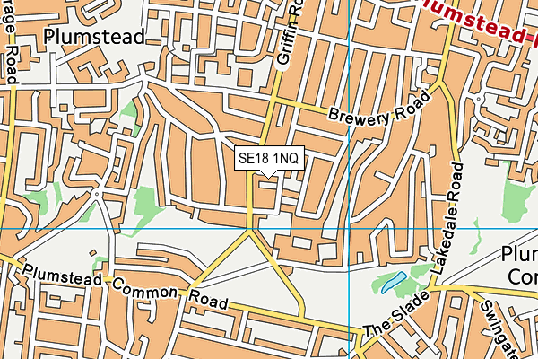 SE18 1NQ map - OS VectorMap District (Ordnance Survey) SE18 1NQ map - OS VectorMap District (Ordnance Survey)