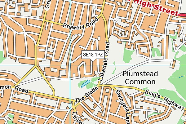 SE18 1PZ map - OS VectorMap District (Ordnance Survey) SE18 1PZ map - OS VectorMap District (Ordnance Survey)