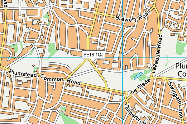 SE18 1QJ map - OS VectorMap District (Ordnance Survey) SE18 1QJ map - OS VectorMap District (Ordnance Survey)