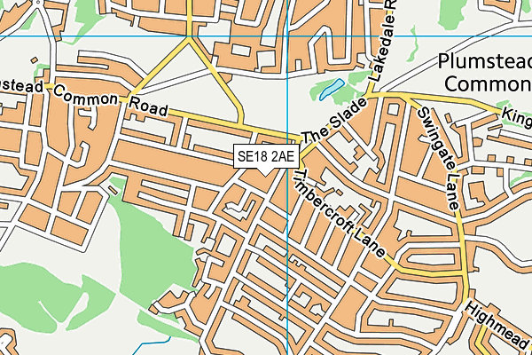 SE18 2AE map - OS VectorMap District (Ordnance Survey) SE18 2AE map - OS VectorMap District (Ordnance Survey)