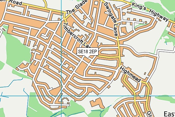 SE18 2EP map - OS VectorMap District (Ordnance Survey) SE18 2EP map - OS VectorMap District (Ordnance Survey)
