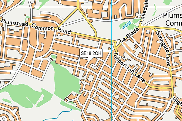 SE18 2QH map - OS VectorMap District (Ordnance Survey) SE18 2QH map - OS VectorMap District (Ordnance Survey)