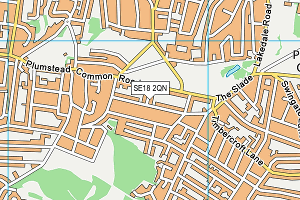 SE18 2QN map - OS VectorMap District (Ordnance Survey) SE18 2QN map - OS VectorMap District (Ordnance Survey)