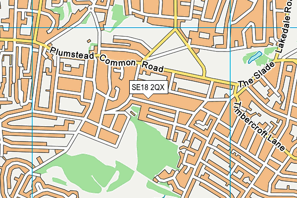 SE18 2QX map - OS VectorMap District (Ordnance Survey) SE18 2QX map - OS VectorMap District (Ordnance Survey)