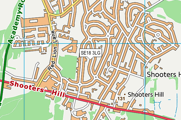 SE18 3LG map - OS VectorMap District (Ordnance Survey) SE18 3LG map - OS VectorMap District (Ordnance Survey)