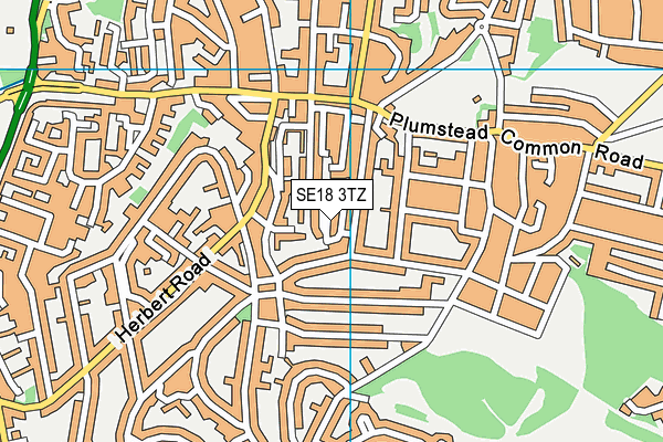 SE18 3TZ map - OS VectorMap District (Ordnance Survey) SE18 3TZ map - OS VectorMap District (Ordnance Survey)