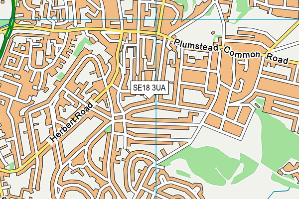SE18 3UA map - OS VectorMap District (Ordnance Survey) SE18 3UA map - OS VectorMap District (Ordnance Survey)