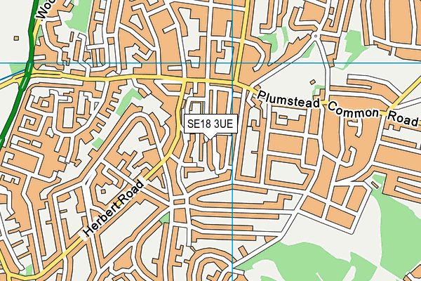 SE18 3UE map - OS VectorMap District (Ordnance Survey) SE18 3UE map - OS VectorMap District (Ordnance Survey)
