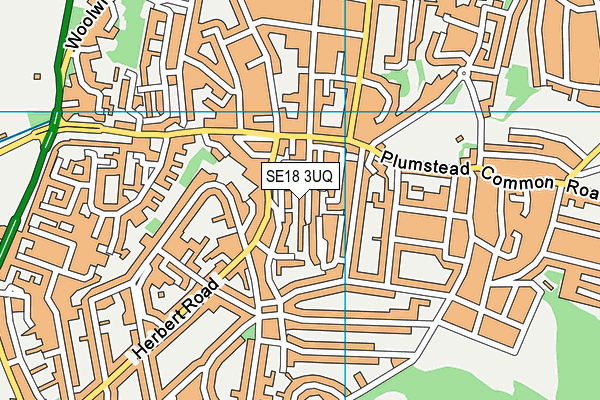 SE18 3UQ map - OS VectorMap District (Ordnance Survey) SE18 3UQ map - OS VectorMap District (Ordnance Survey)