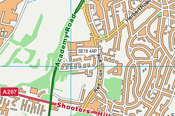 SE18 4AP map - OS VectorMap District (Ordnance Survey) SE18 4AP map - OS VectorMap District (Ordnance Survey)