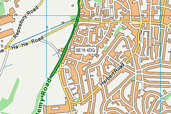 SE18 4DQ map - OS VectorMap District (Ordnance Survey) SE18 4DQ map - OS VectorMap District (Ordnance Survey)