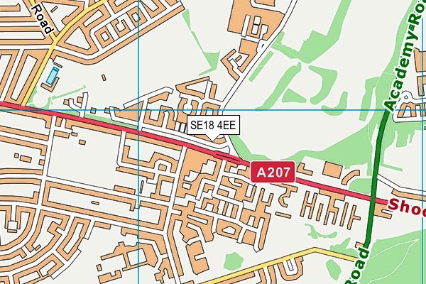 SE18 4EE map - OS VectorMap District (Ordnance Survey) SE18 4EE map - OS VectorMap District (Ordnance Survey)