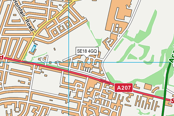 SE18 4GQ map - OS VectorMap District (Ordnance Survey) SE18 4GQ map - OS VectorMap District (Ordnance Survey)