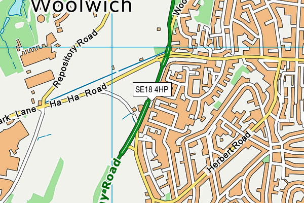 SE18 4HP map - OS VectorMap District (Ordnance Survey) SE18 4HP map - OS VectorMap District (Ordnance Survey)