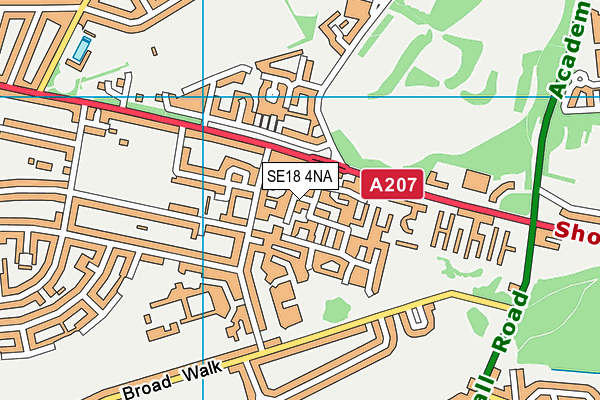 SE18 4NA map - OS VectorMap District (Ordnance Survey) SE18 4NA map - OS VectorMap District (Ordnance Survey)