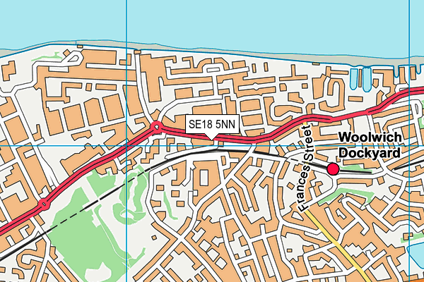 SE18 5NN map - OS VectorMap District (Ordnance Survey) SE18 5NN map - OS VectorMap District (Ordnance Survey)