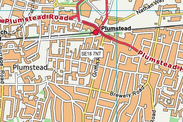 SE18 7NT map - OS VectorMap District (Ordnance Survey) SE18 7NT map - OS VectorMap District (Ordnance Survey)