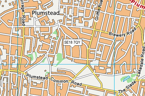 SE18 7QY map - OS VectorMap District (Ordnance Survey) SE18 7QY map - OS VectorMap District (Ordnance Survey)