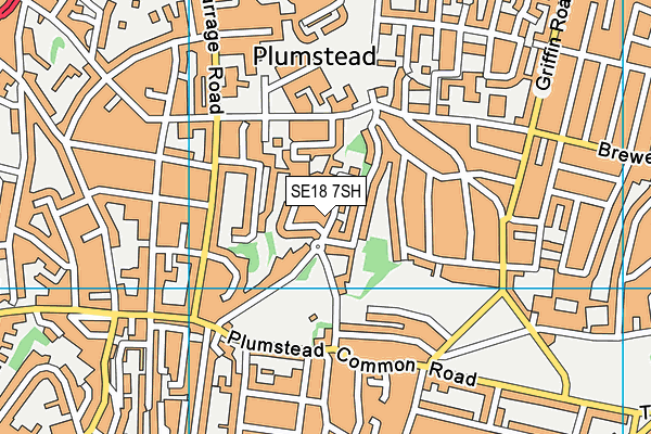 SE18 7SH map - OS VectorMap District (Ordnance Survey) SE18 7SH map - OS VectorMap District (Ordnance Survey)