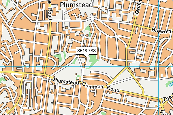 SE18 7SS map - OS VectorMap District (Ordnance Survey) SE18 7SS map - OS VectorMap District (Ordnance Survey)