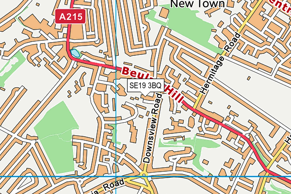 SE19 3BQ map - OS VectorMap District (Ordnance Survey) SE19 3BQ map - OS VectorMap District (Ordnance Survey)