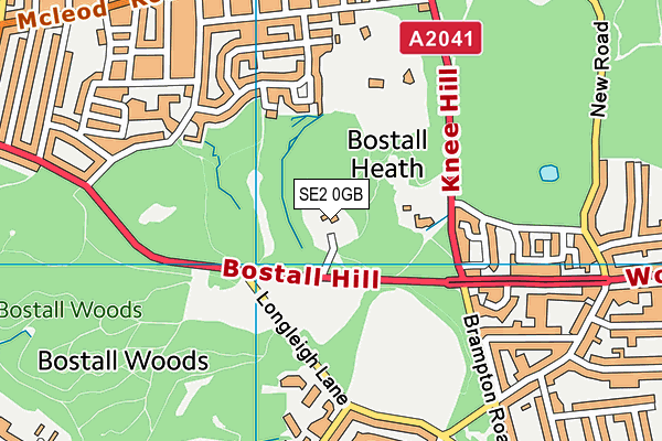 SE2 0GB map - OS VectorMap District (Ordnance Survey) SE2 0GB map - OS VectorMap District (Ordnance Survey)