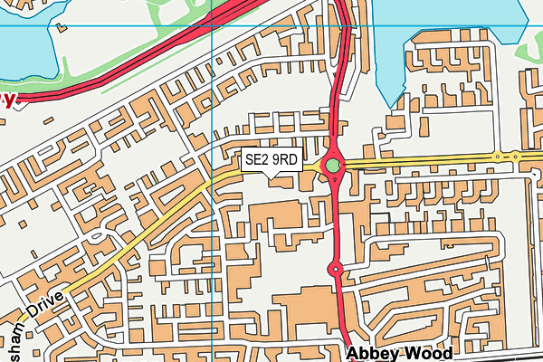 SE2 9RD map - OS VectorMap District (Ordnance Survey) SE2 9RD map - OS VectorMap District (Ordnance Survey)