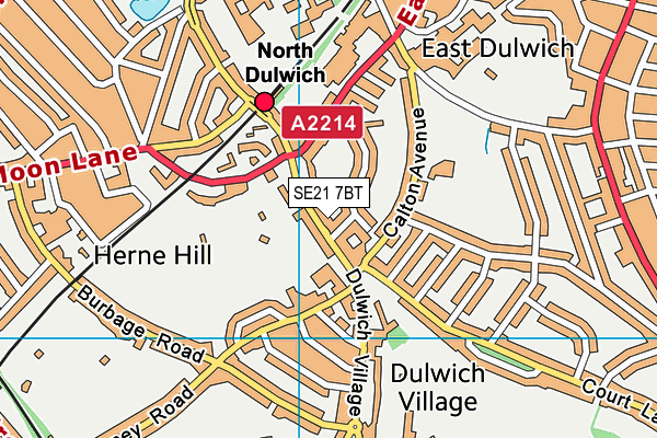 SE21 7BT map - OS VectorMap District (Ordnance Survey) SE21 7BT map - OS VectorMap District (Ordnance Survey)