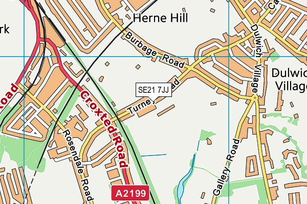 SE21 7JJ map - OS VectorMap District (Ordnance Survey) SE21 7JJ map - OS VectorMap District (Ordnance Survey)