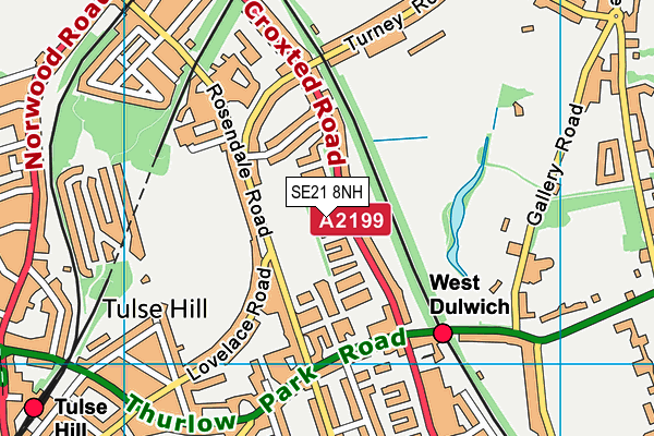SE21 8NH map - OS VectorMap District (Ordnance Survey) SE21 8NH map - OS VectorMap District (Ordnance Survey)