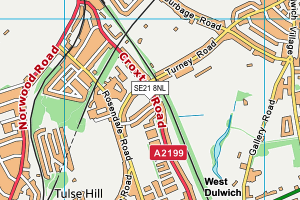 SE21 8NL map - OS VectorMap District (Ordnance Survey) SE21 8NL map - OS VectorMap District (Ordnance Survey)