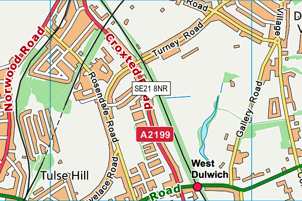 SE21 8NR map - OS VectorMap District (Ordnance Survey) SE21 8NR map - OS VectorMap District (Ordnance Survey)