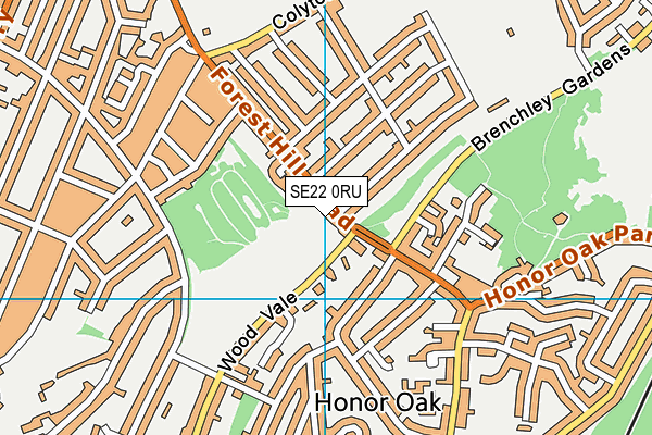 SE22 0RU map - OS VectorMap District (Ordnance Survey) SE22 0RU map - OS VectorMap District (Ordnance Survey)