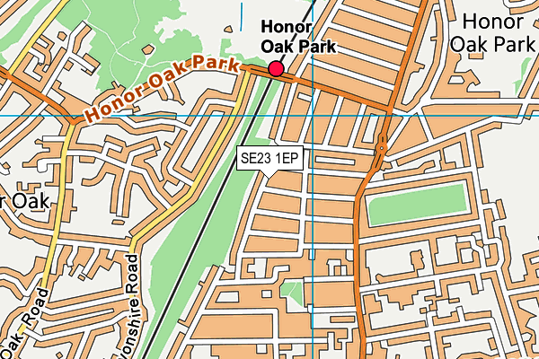 SE23 1EP map - OS VectorMap District (Ordnance Survey) SE23 1EP map - OS VectorMap District (Ordnance Survey)