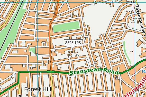 SE23 1PS map - OS VectorMap District (Ordnance Survey) SE23 1PS map - OS VectorMap District (Ordnance Survey)