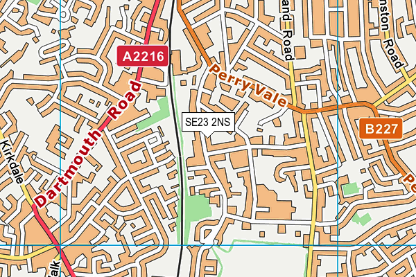 SE23 2NS map - OS VectorMap District (Ordnance Survey) SE23 2NS map - OS VectorMap District (Ordnance Survey)
