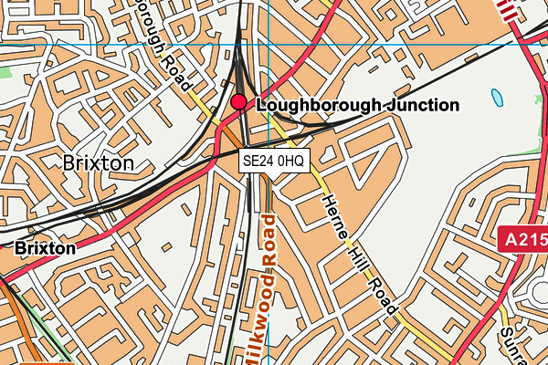 SE24 0HQ map - OS VectorMap District (Ordnance Survey) SE24 0HQ map - OS VectorMap District (Ordnance Survey)