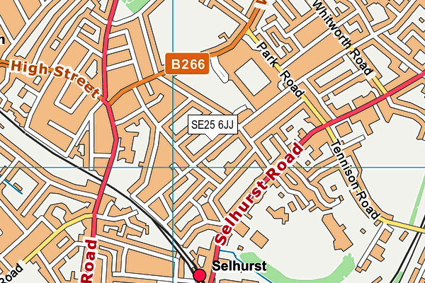 SE25 6JJ map - OS VectorMap District (Ordnance Survey) SE25 6JJ map - OS VectorMap District (Ordnance Survey)