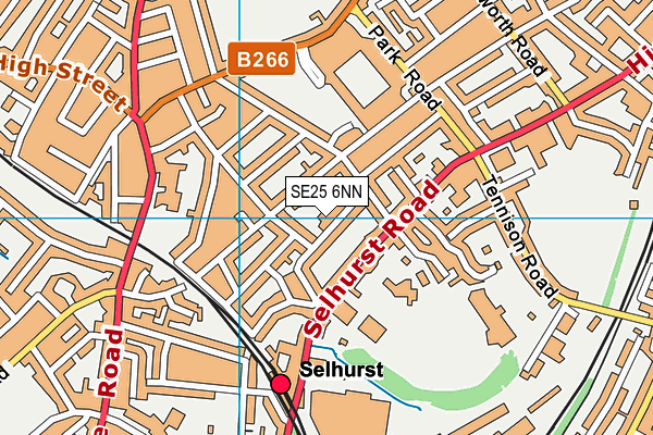 SE25 6NN map - OS VectorMap District (Ordnance Survey) SE25 6NN map - OS VectorMap District (Ordnance Survey)