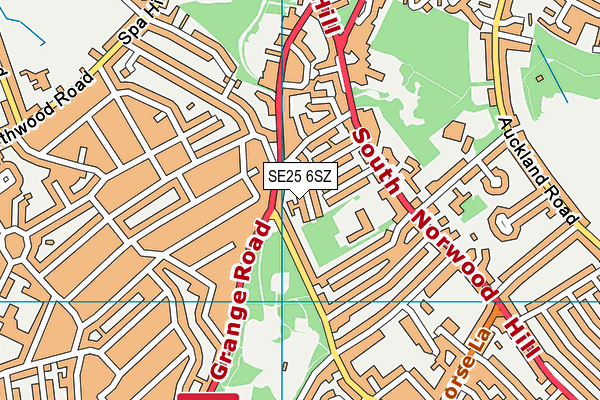 SE25 6SZ map - OS VectorMap District (Ordnance Survey) SE25 6SZ map - OS VectorMap District (Ordnance Survey)