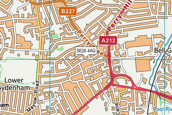 SE26 4AQ map - OS VectorMap District (Ordnance Survey)