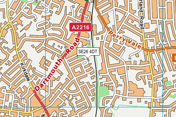 SE26 4DT map - OS VectorMap District (Ordnance Survey) SE26 4DT map - OS VectorMap District (Ordnance Survey)