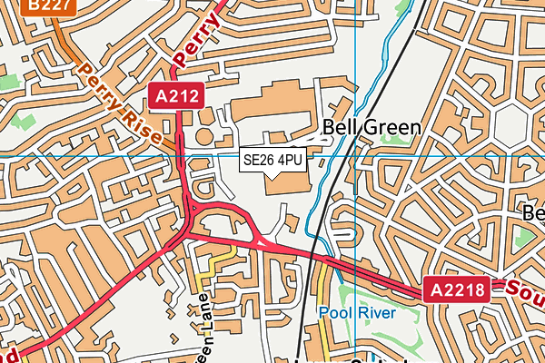 SE26 4PU map - OS VectorMap District (Ordnance Survey) SE26 4PU map - OS VectorMap District (Ordnance Survey)