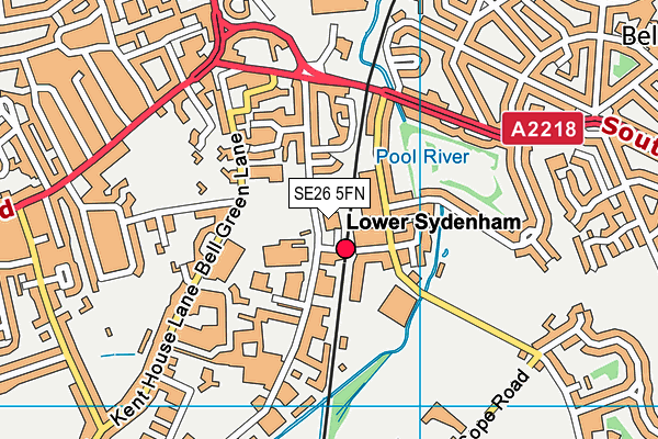 SE26 5FN map - OS VectorMap District (Ordnance Survey) SE26 5FN map - OS VectorMap District (Ordnance Survey)