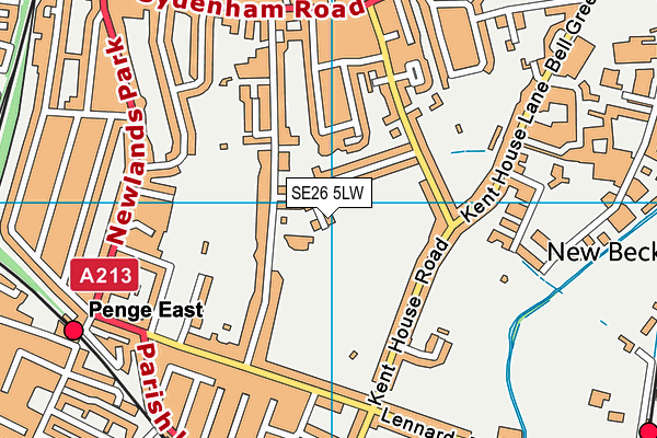 SE26 5LW map - OS VectorMap District (Ordnance Survey) SE26 5LW map - OS VectorMap District (Ordnance Survey)